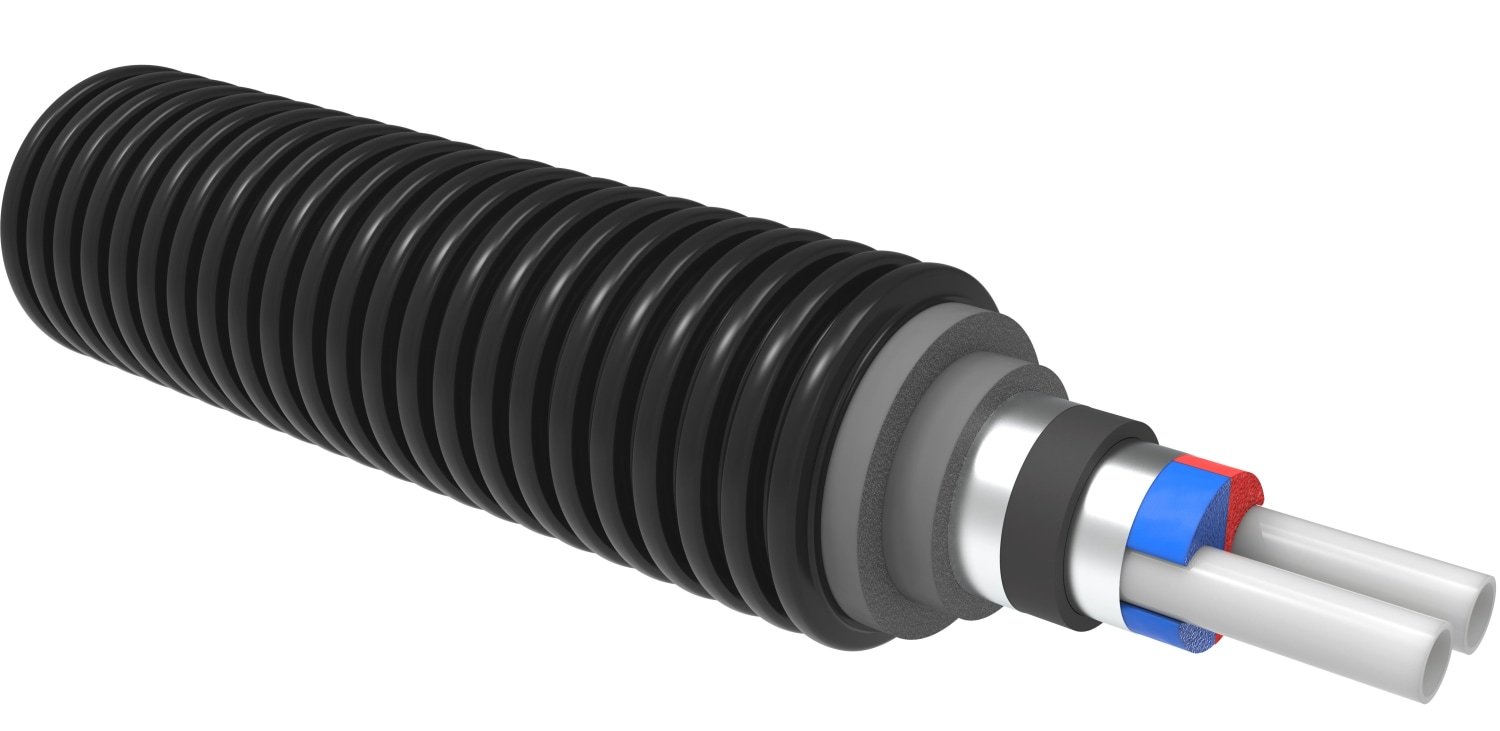 Ecoflex Thermo VIP præisoleret rør Twin 2x32x2,9/140 (087808432 ...