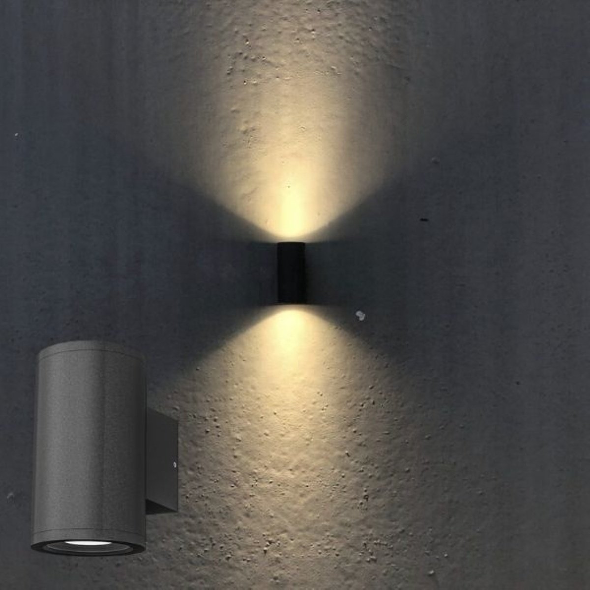 Ledpro Gemma Up&Down udendørs væglampe, antracit væglampe ‒ WATTOO.DK